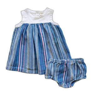 Tucker & Tate Striped Sundress with Bloomers Size 6 months Spring Summer